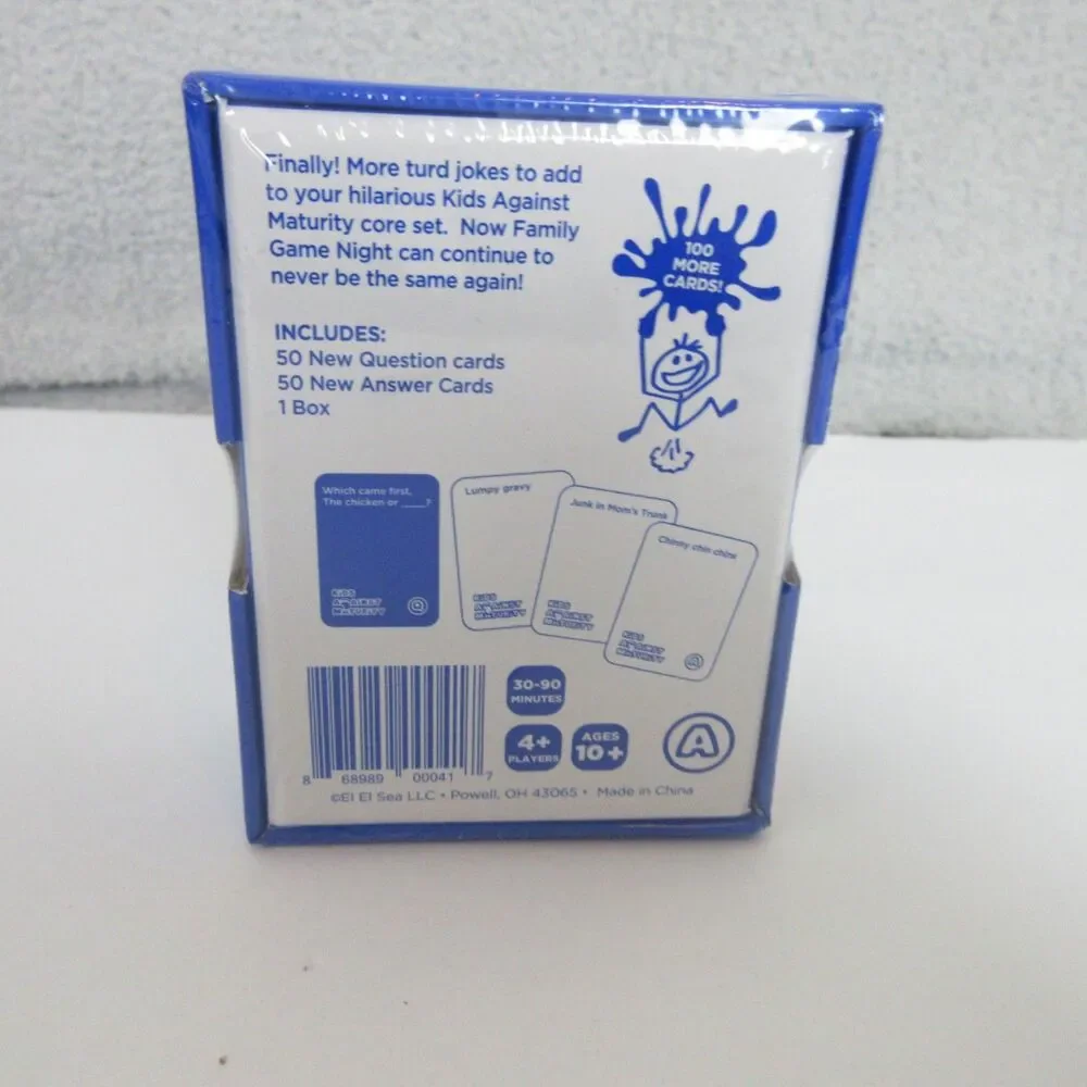 Kids Against Maturity Core Game & Expansion Packs 1 Card Game for All New/Sealed